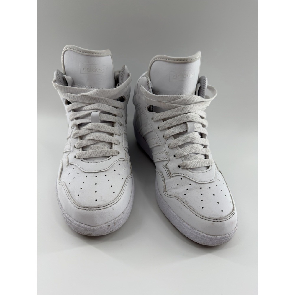 Adidas Girls Hoops 4.0 Mid White Size 4.5 Basketball Shoes